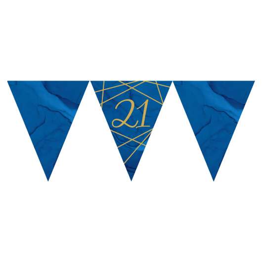 21 Års Flaggirlang Marinblå