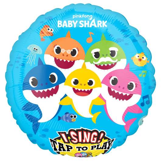 Baby Shark Ballong med Musik