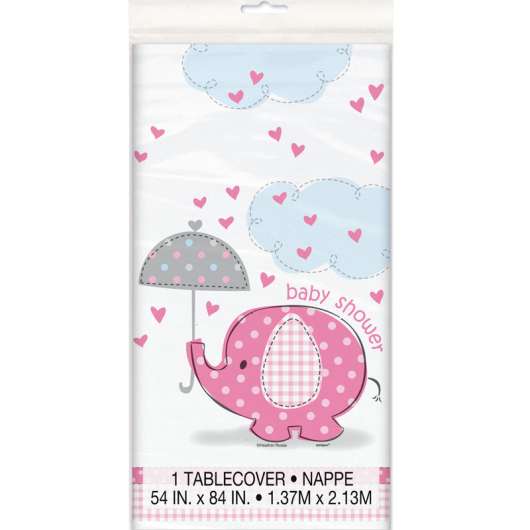 Baby Shower Girl Bordsduk Umbrellaphant