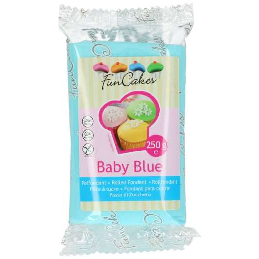 Babyblå Sockerpasta Baby Blue