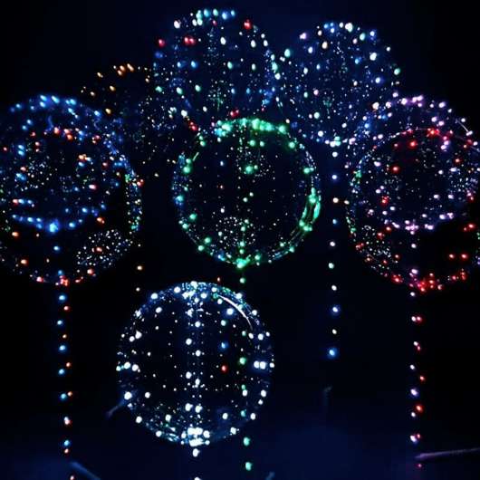 Ballong med LED-Snöre