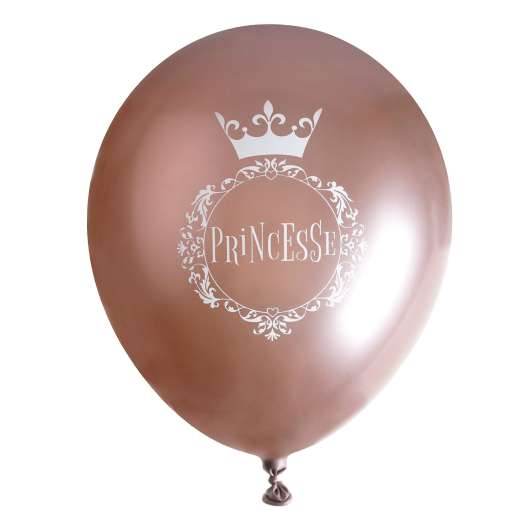 Ballonger Princesse Roséguld - 6-pack