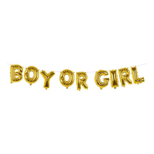 Ballonggirlang Boy or Girl Guld