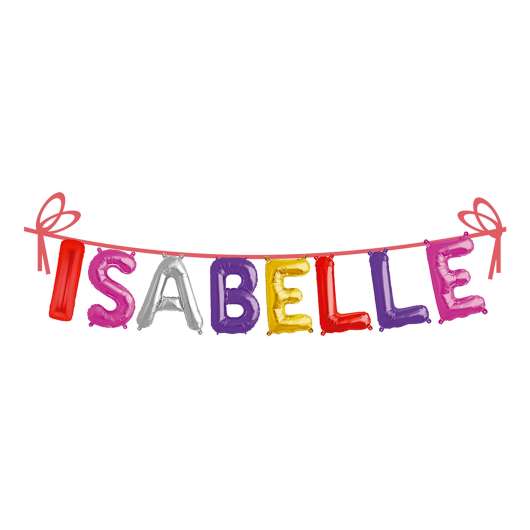 Ballonggirlang Folie Namn - Isabelle
