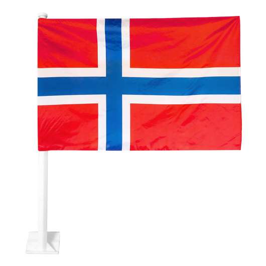 Bilflaggor Norska Flaggan - 2-pack