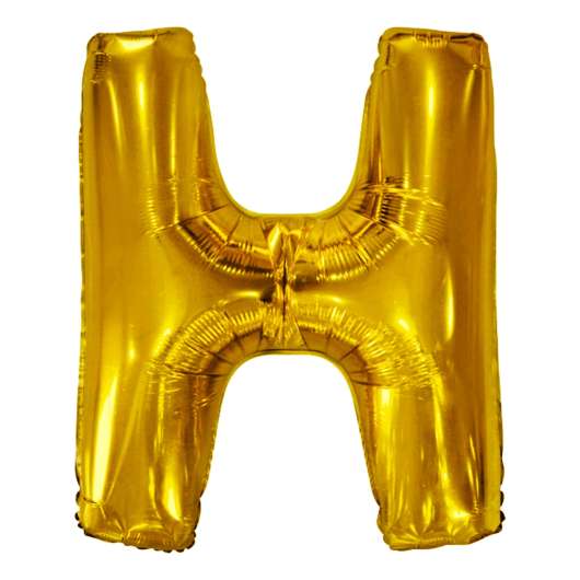 Bokstavsballong Guld Metallic - Bokstav H