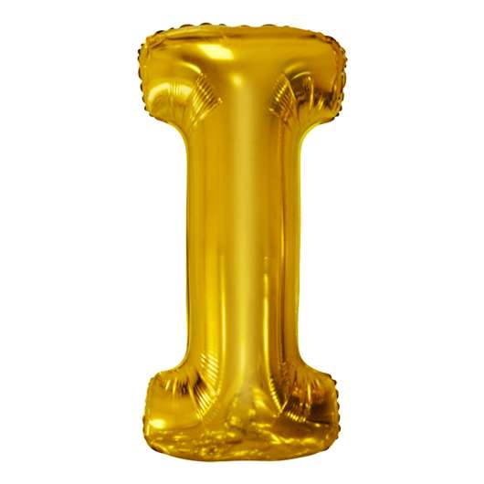 Bokstavsballong Guld Metallic - Bokstav I