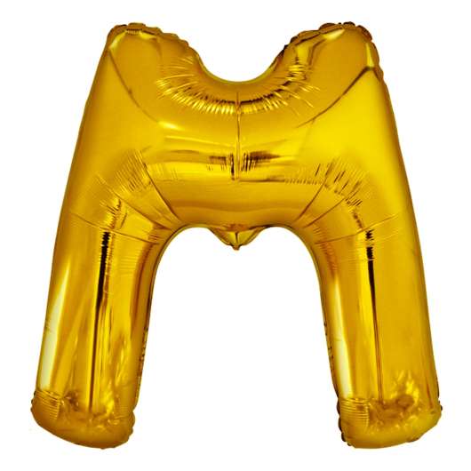 Bokstavsballong Guld Metallic - Bokstav M