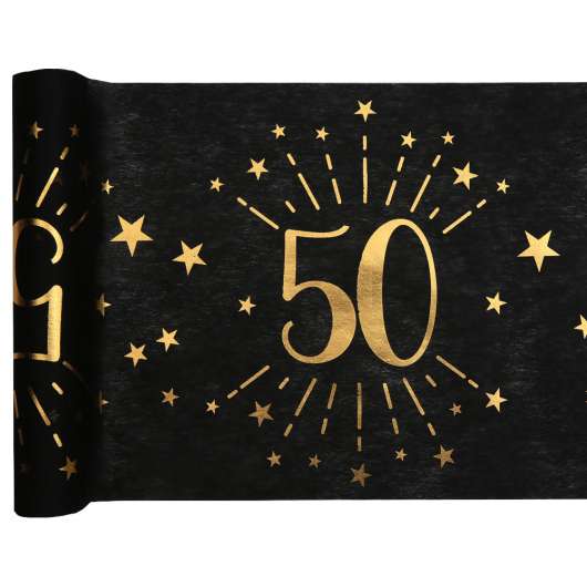 Bordslöpare 50 År Birthday Party Guld