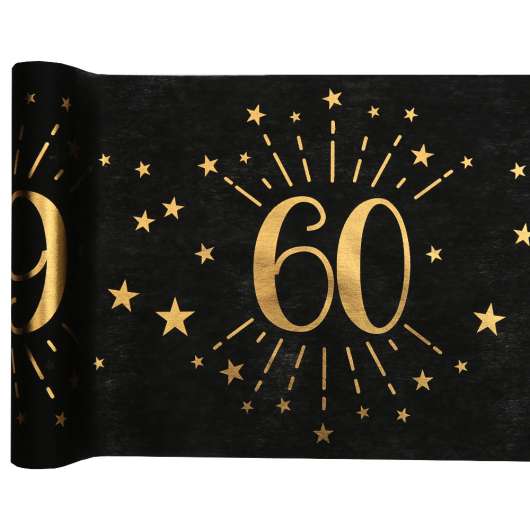 Bordslöpare 60 År Birthday Party Guld