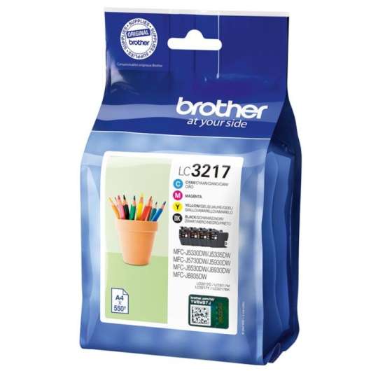 Brother LC3217 Bläckpatroner 4-pack