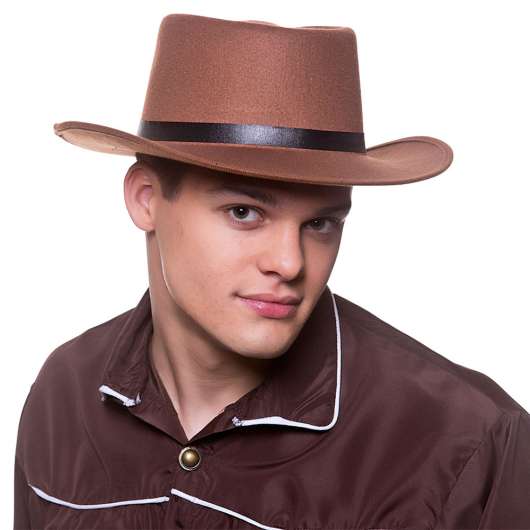 Brun Cowboyhatt Western