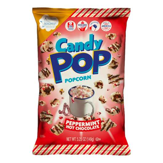 Candy Pop Peppermint Hot Chocolate Popcorn - 149 gram