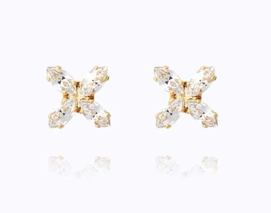 Caroline Svedbom - Crystal Star Earrings Gold Crystal