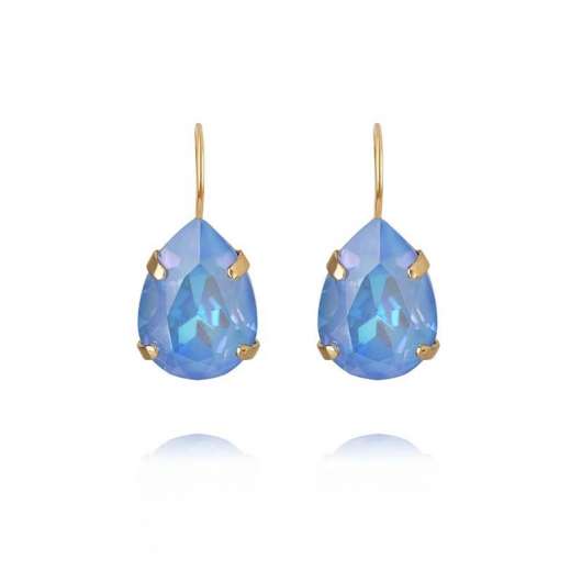 Caroline Svedbom - Mini Drop Clasp Earrings Gold Ocean Blue Delite