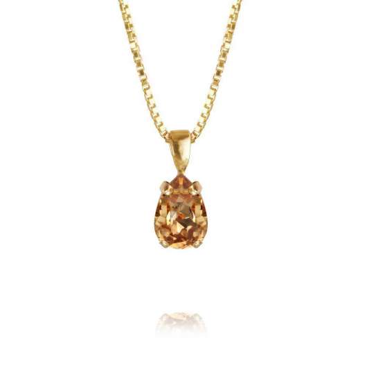Caroline Svedbom - Petite Drop Necklace Gold Light Colorado Topaz