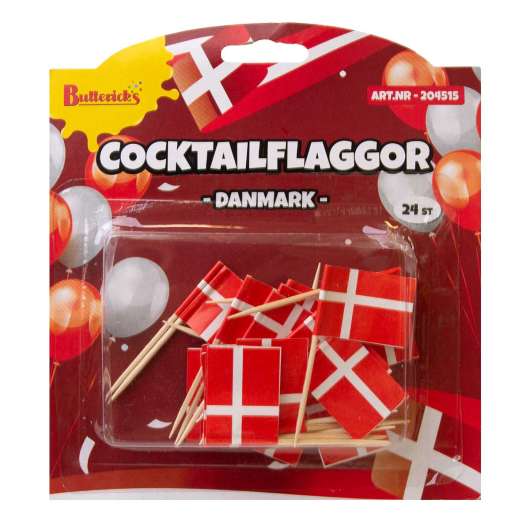 Cocktailflaggor, Danmark 24 st
