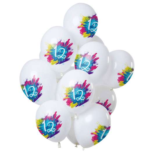 Color Splash 12-års Ballonger Latex