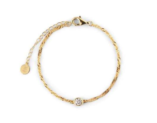 CU Jewellery - Cubic Single Bracelet Gold