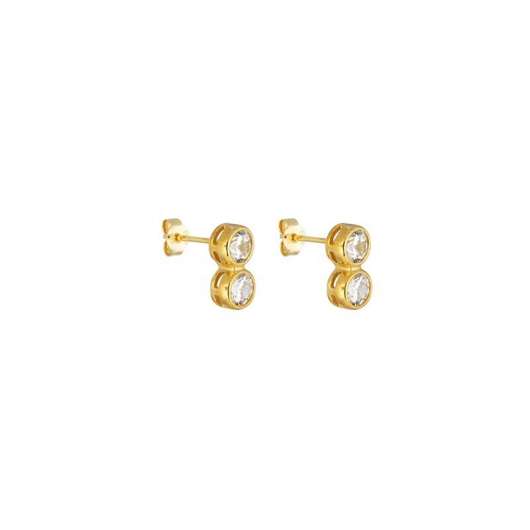 CU Jewellery - Cubic Twin Ear Gold