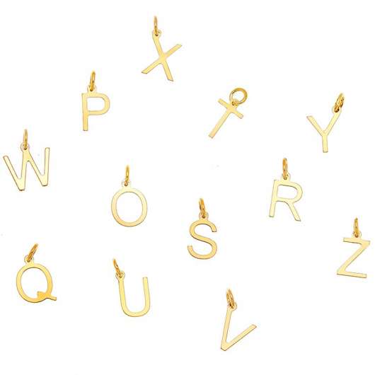 CU Jewellery - Letters A-Z Gold