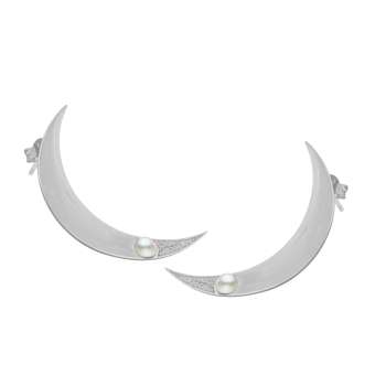 CU Jewellery - One Moon Ear Silver