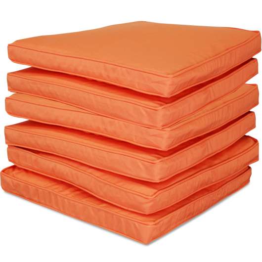 Dynklädsel till sittdynor | 6-pack | Orange