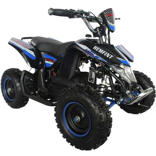 El-fyrhjuling / Mini-ATV för barn 500W | 36V 12Ah batteri - Svart/blå