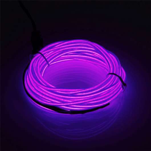 EL Wire LED-Slinga för Bilen - Lila