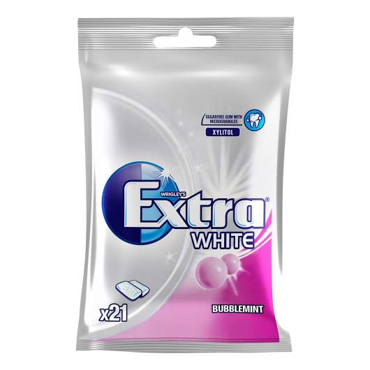 Extra White Bubblemint Tuggummin - 29 gram