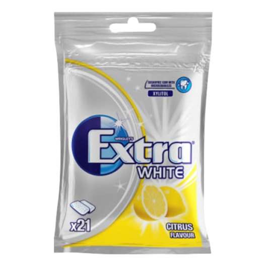 Extra White Citrus Tuggummi - 29 g