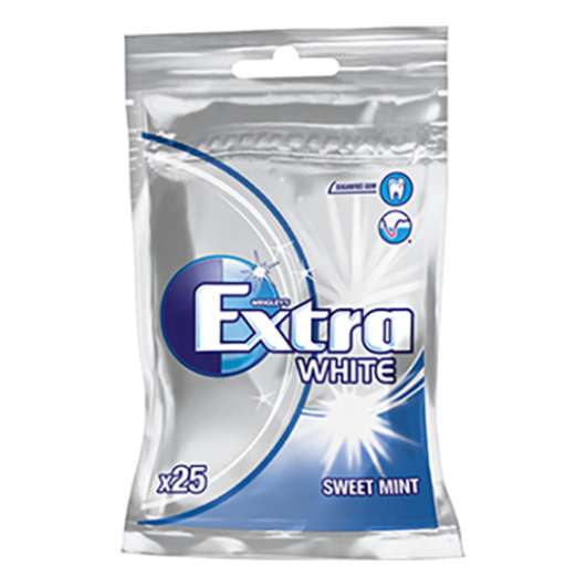 Extra White Sweet Mint Tuggummi - 29 g