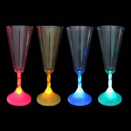 Färgskiftande Champagneglas