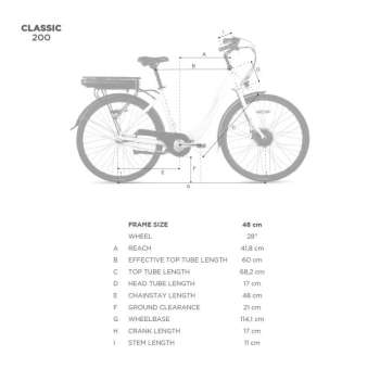 FitNord Classic 200 Elcykel 2023, svart (540 Wh batteri)