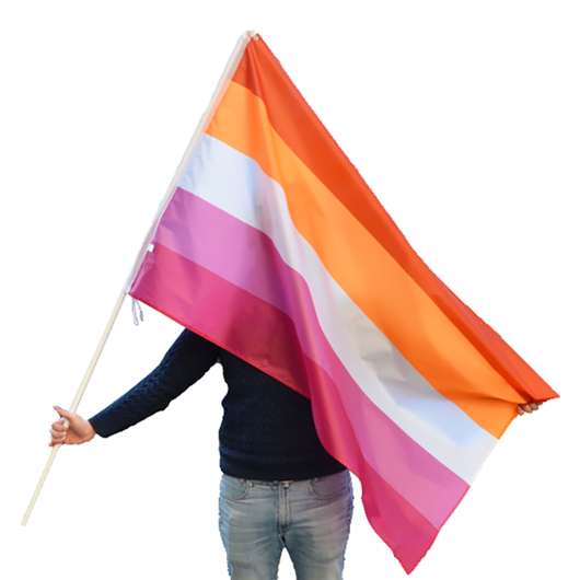 Flagga Lesbian Sunset XL Deluxe