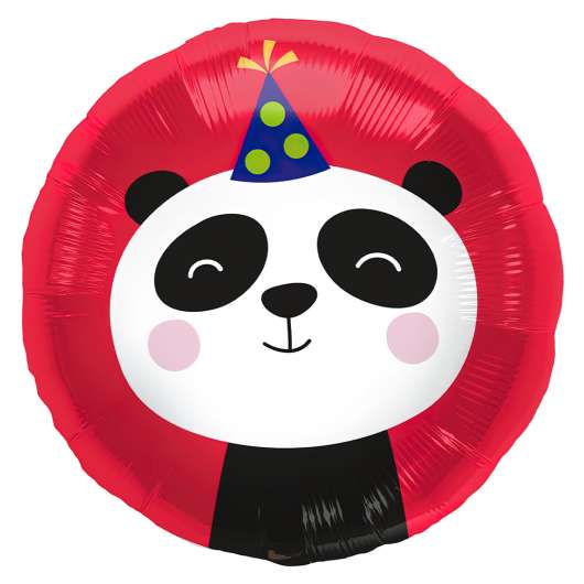 Folieballong Rund Panda