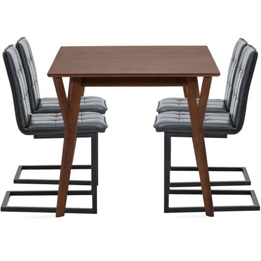 Förlängningsbart matbord med 4 stolar | Kopparnäs