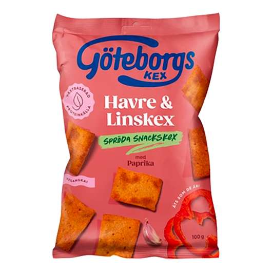 Göteborgs Kex Havre & Linskex Paprika - 100 gram