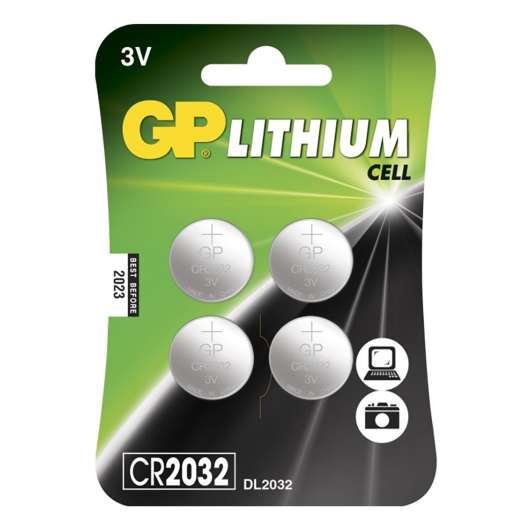 GP Super Alkaline Batterier - 4-pack CR2032