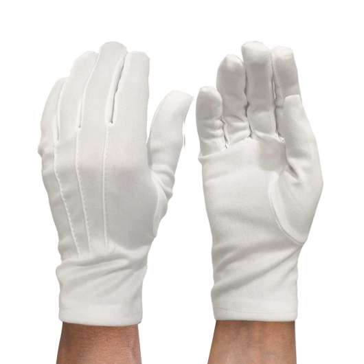 Handskar, vita med söm