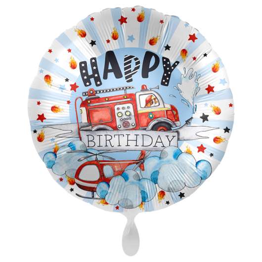 Happy Birthday Ballong Birthday Fire Engine
