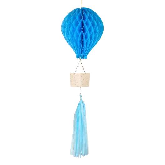 Honeycomb Luftballong Blå