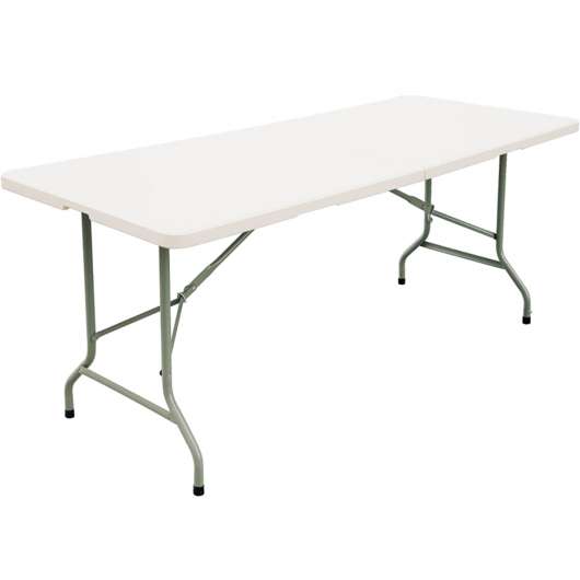 Hopfällbart bord | 180x74cm | Vit