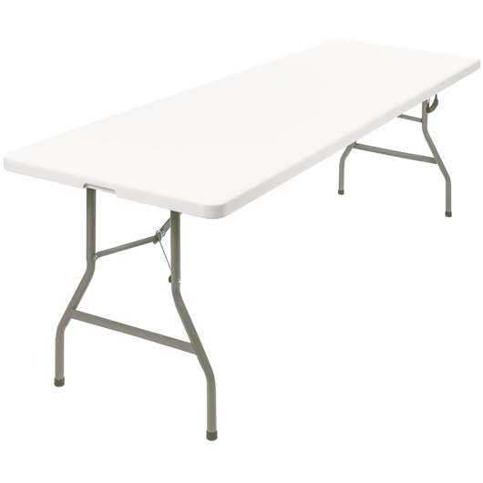 Hopfällbart bord | 244x76cm | Vit