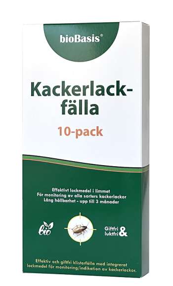 Kackerlackfälla 10-pack Biobasis