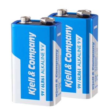 Kjell & Company 9 V-batterier 2-pack