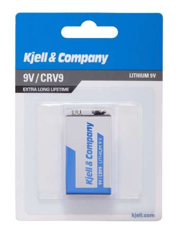 Kjell & Company 9 V-litiumbatteri