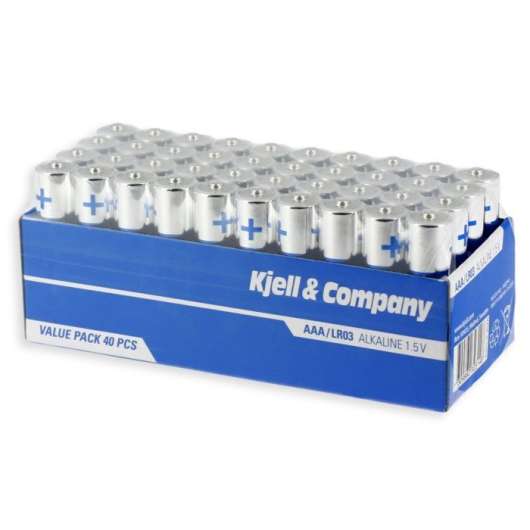 Kjell & Company AAA-batterier 40-pack