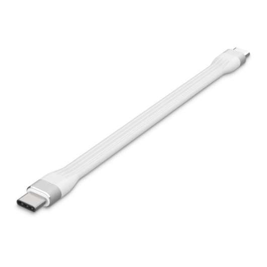 Linocell Flat USB-C-kabel 13 cm Vit