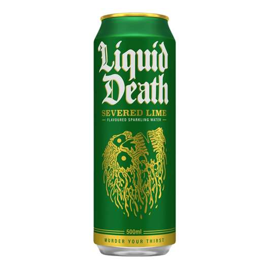 Liquid Death Sparkling Water Severed Lime - 500 ml